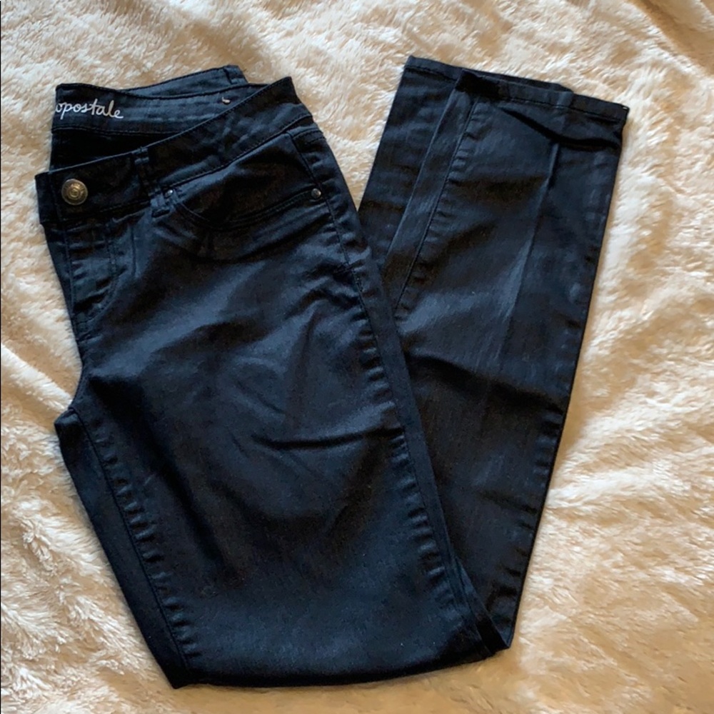 Aeropostale shimmery black “Lola” jegging sz. 6